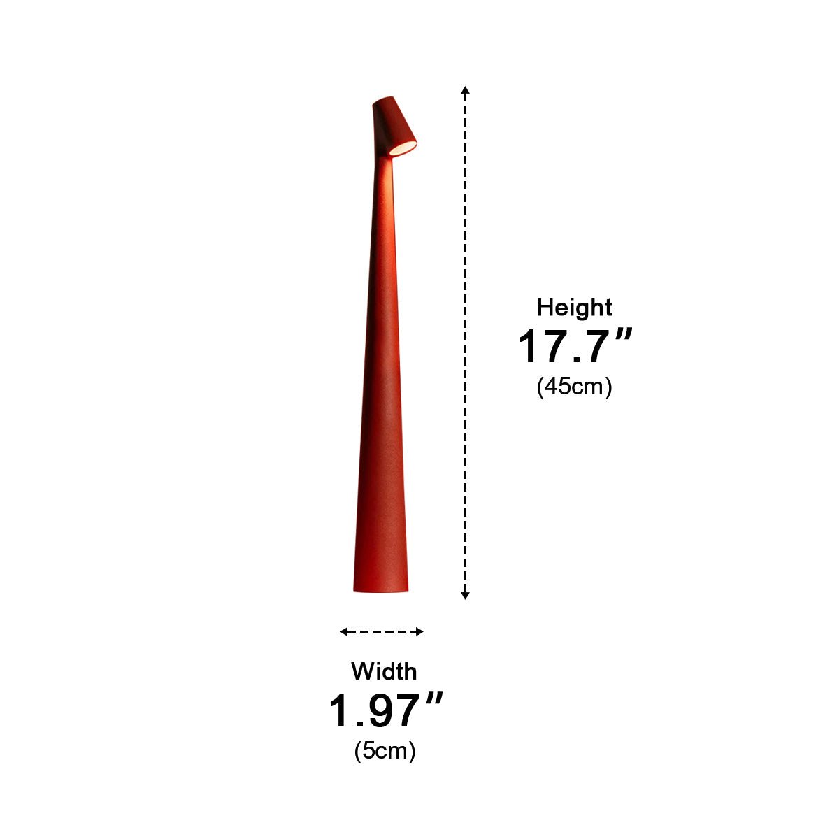 Angled Stem Taper Table Lamp | Ormexis