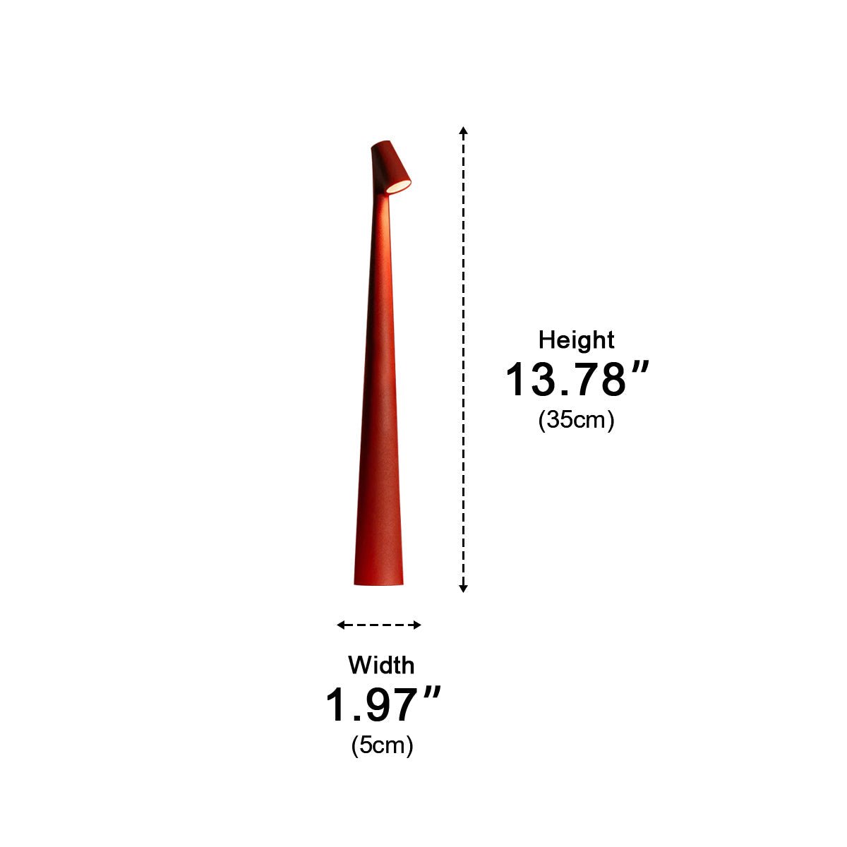 Angled Stem Taper Table Lamp | Ormexis