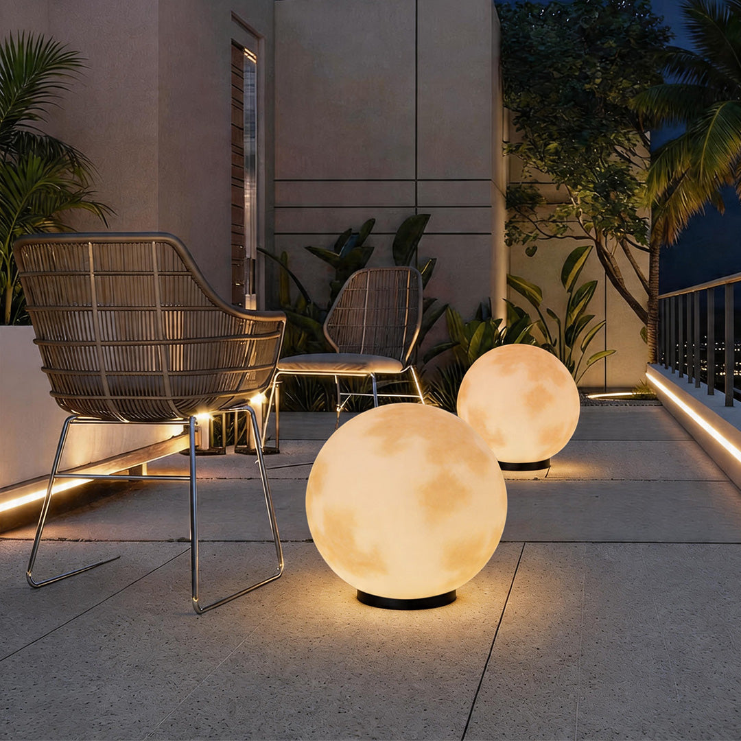 Lampe de poteau globe lunaire Artemis | Ormexis