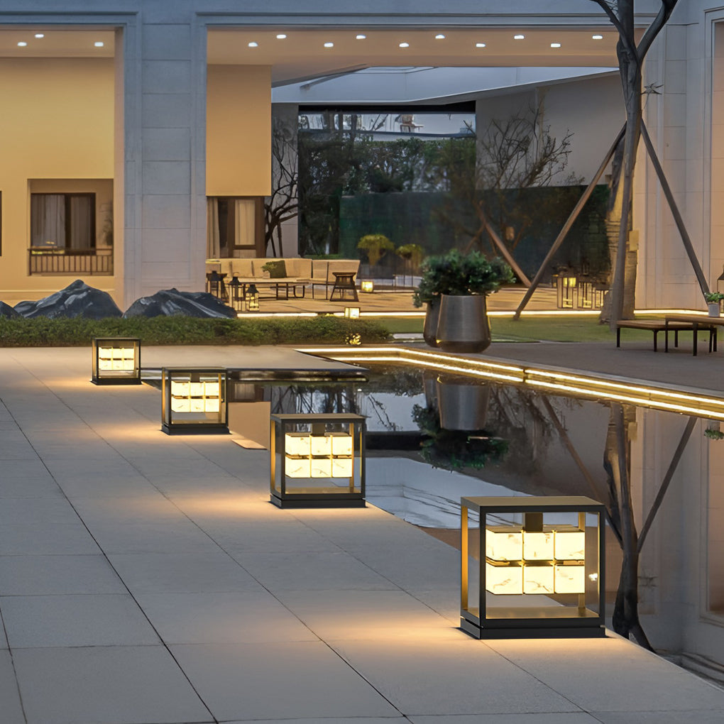 Zenframe Marble Glow Pillar Light | Ormexis
