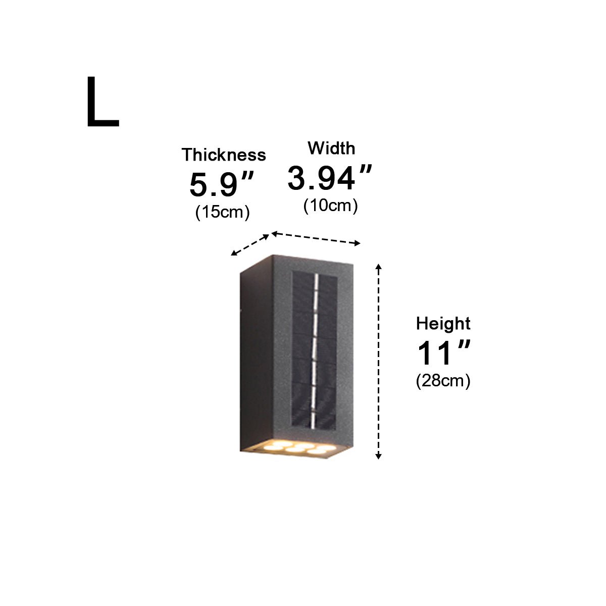 Up Down Solar Wall Light | Ormexis