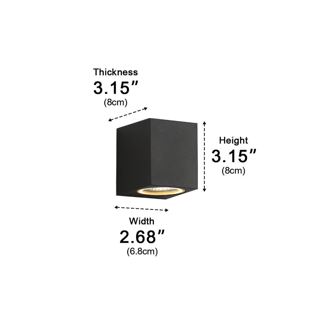 Applique murale rectangulaire minimaliste à faisceau lumineux | Ormexis