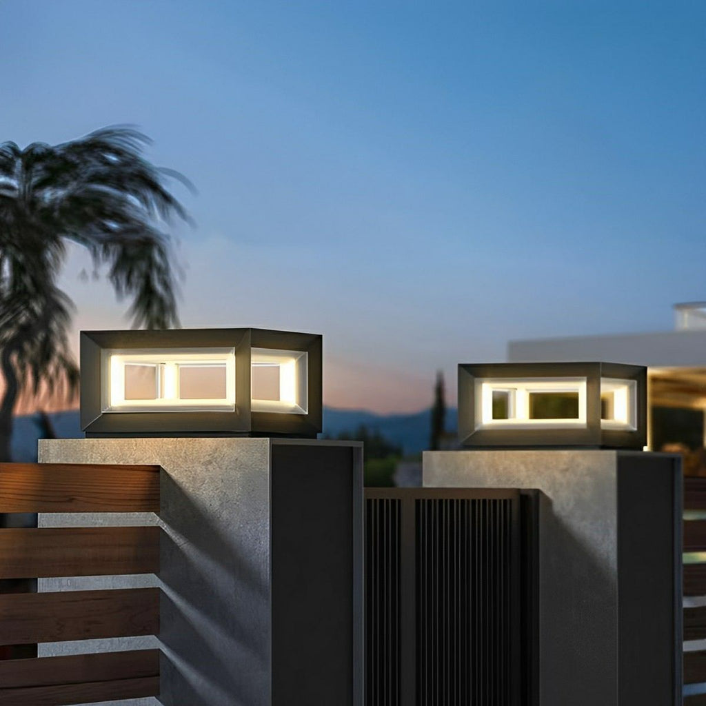 Rectangular LED Outdoor Pillar Light | Ormexis