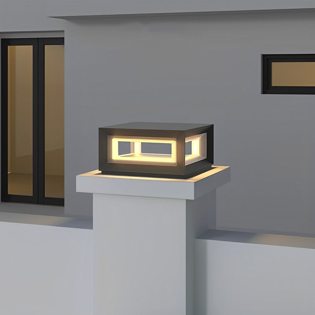 Rectangular LED Outdoor Pillar Light | Ormexis