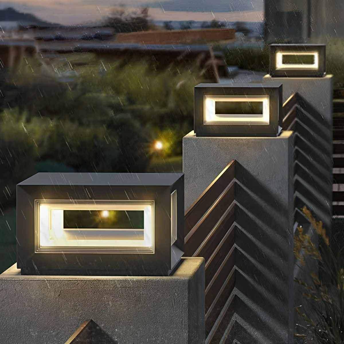 Rectangular LED Outdoor Pillar Light | Ormexis
