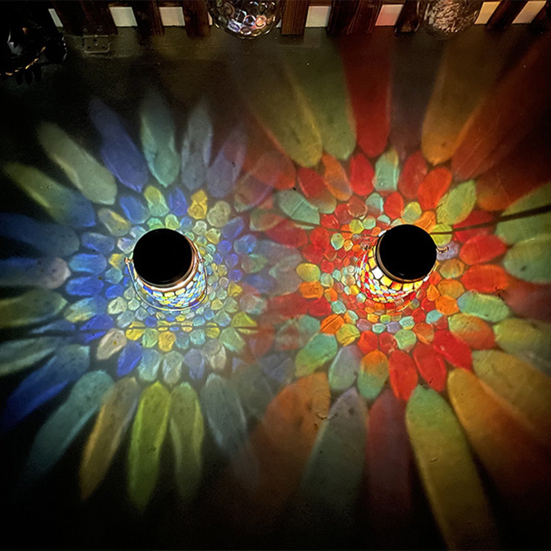 Lanterna solar prismática em mosaico | Ormexis