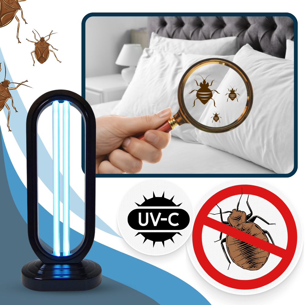 Lampadina Disinfettante UV PulseLight per Rimozione Cimici da Letto su Superfici Multiple Uso Domestico