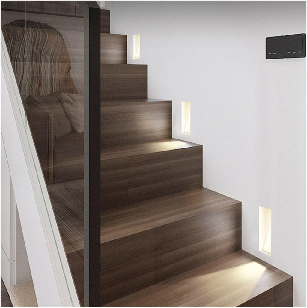 Nordische LED-Wandleuchte für Treppen und Stufen aus Edelstahl | Ormexis