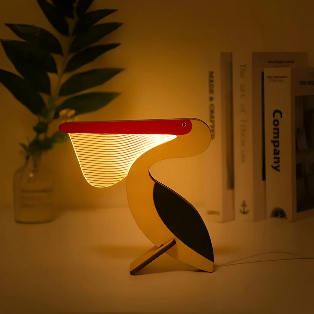 Nordic Wooden Animal Table Lamp USB Powered Warm White LED | Ormexis