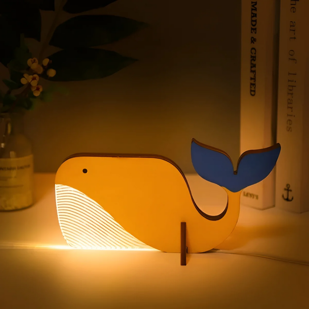 Nordic Wooden Animal Table Lamp USB Powered Warm White LED | Ormexis