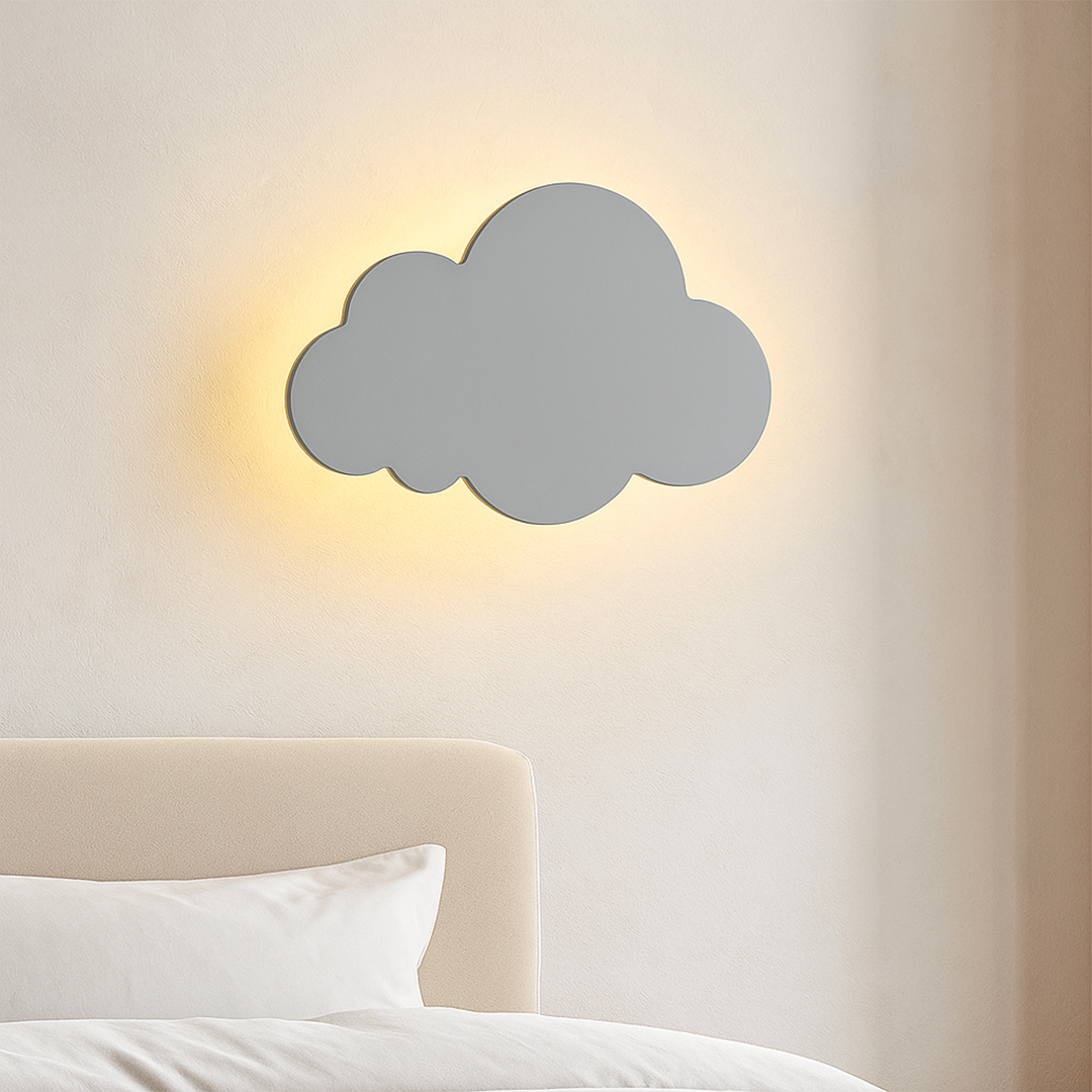 LED Cloud-Shaped Wall Lamp with 3-Color Dimming | Ormexis