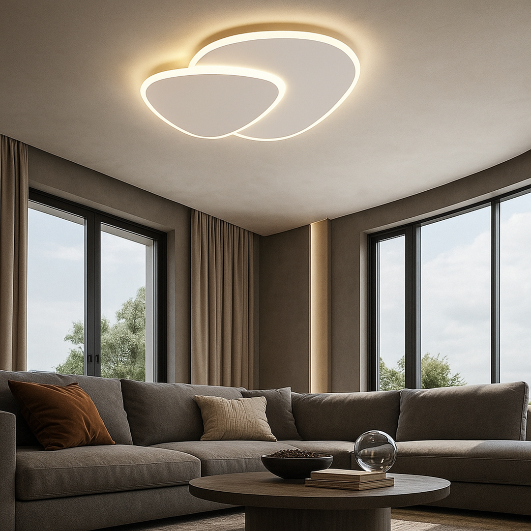 Modern Asymmetric Ceiling Lamp With Dimmer | Ormexis