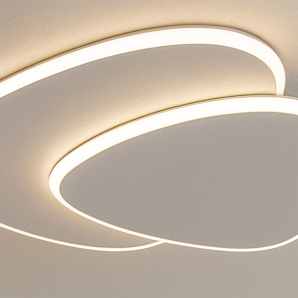 Modern Asymmetric Ceiling Lamp With Dimmer | Ormexis