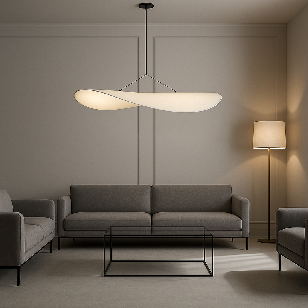 Modern Sculptural Silk Pendant Lamp | Ormexis
