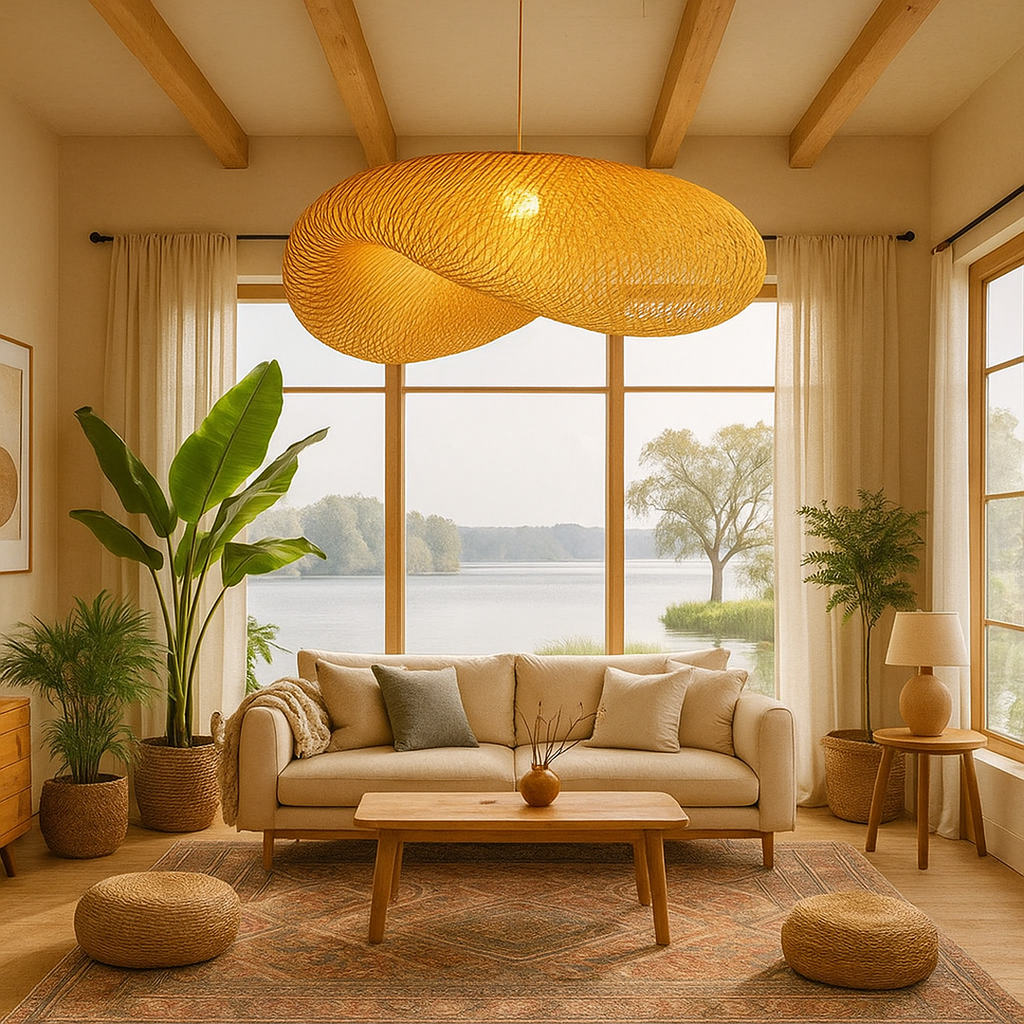 Woven Bamboo Pendant Lamp | Ormexis