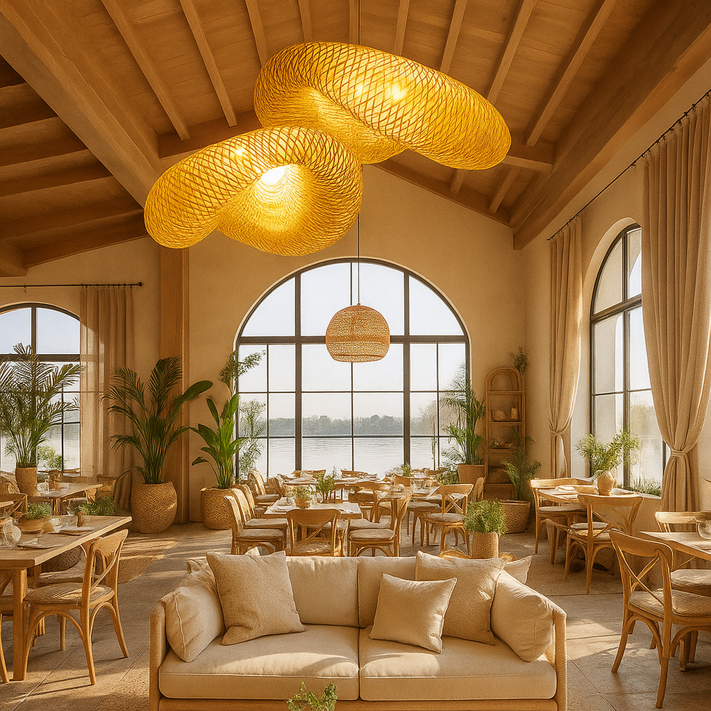 Woven Bamboo Pendant Lamp | Ormexis