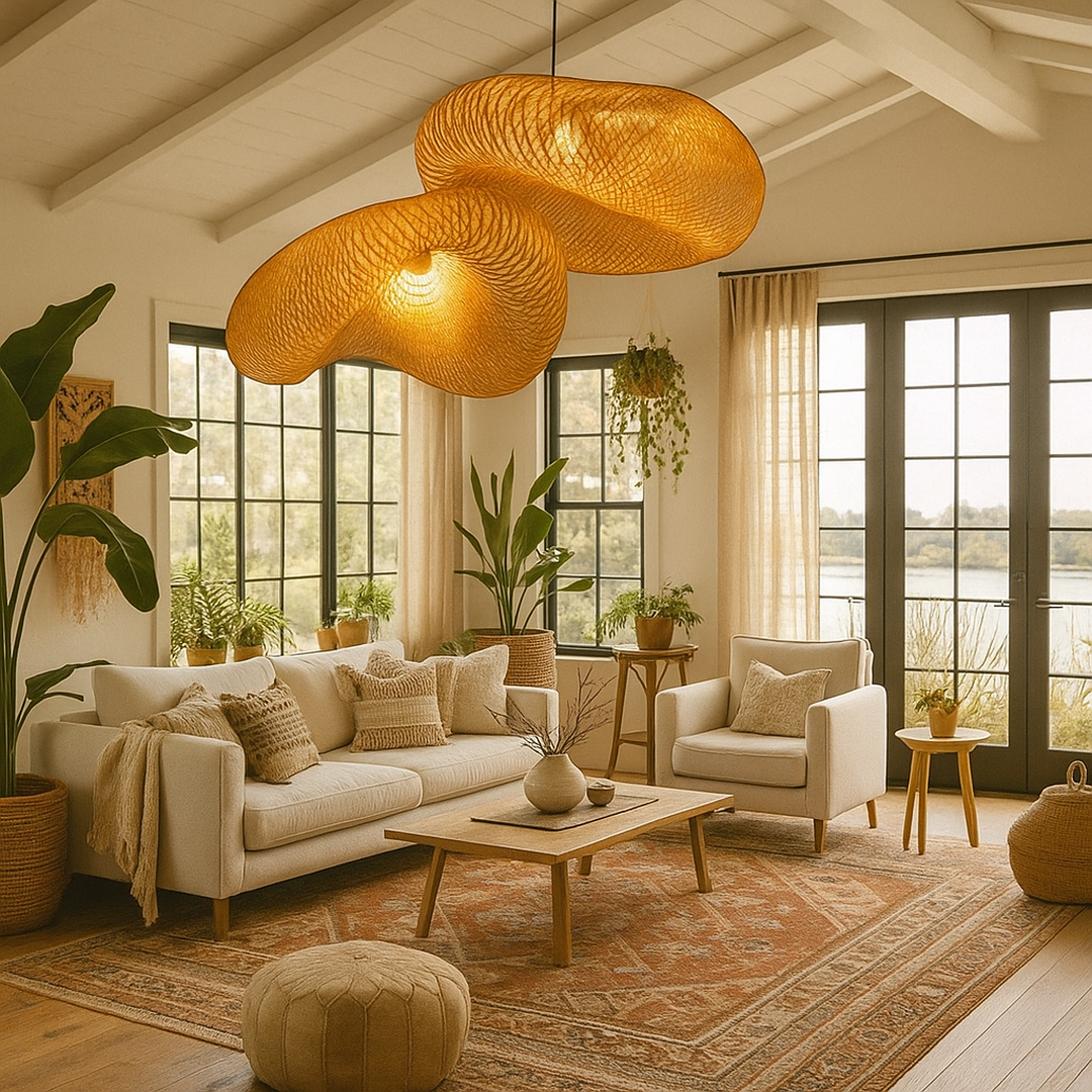 Woven Bamboo Pendant Lamp | Ormexis