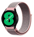 Nylon Strap For Samsung Galaxy Watch 4 40mm In Grey Pink