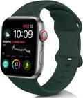 Correa de silicona verde oliva para Apple Watch, uso diario