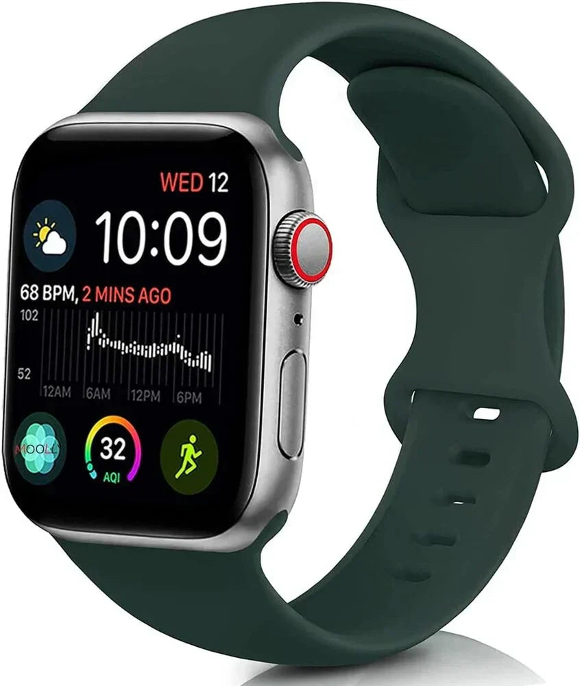アップルウォッチ オリーブグリーン シリコンバンド 日常使いに最適