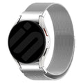 Samsung Galaxy Watch 7 44mm Prateado com Bracelete Milanesa e Fecho de Pressão