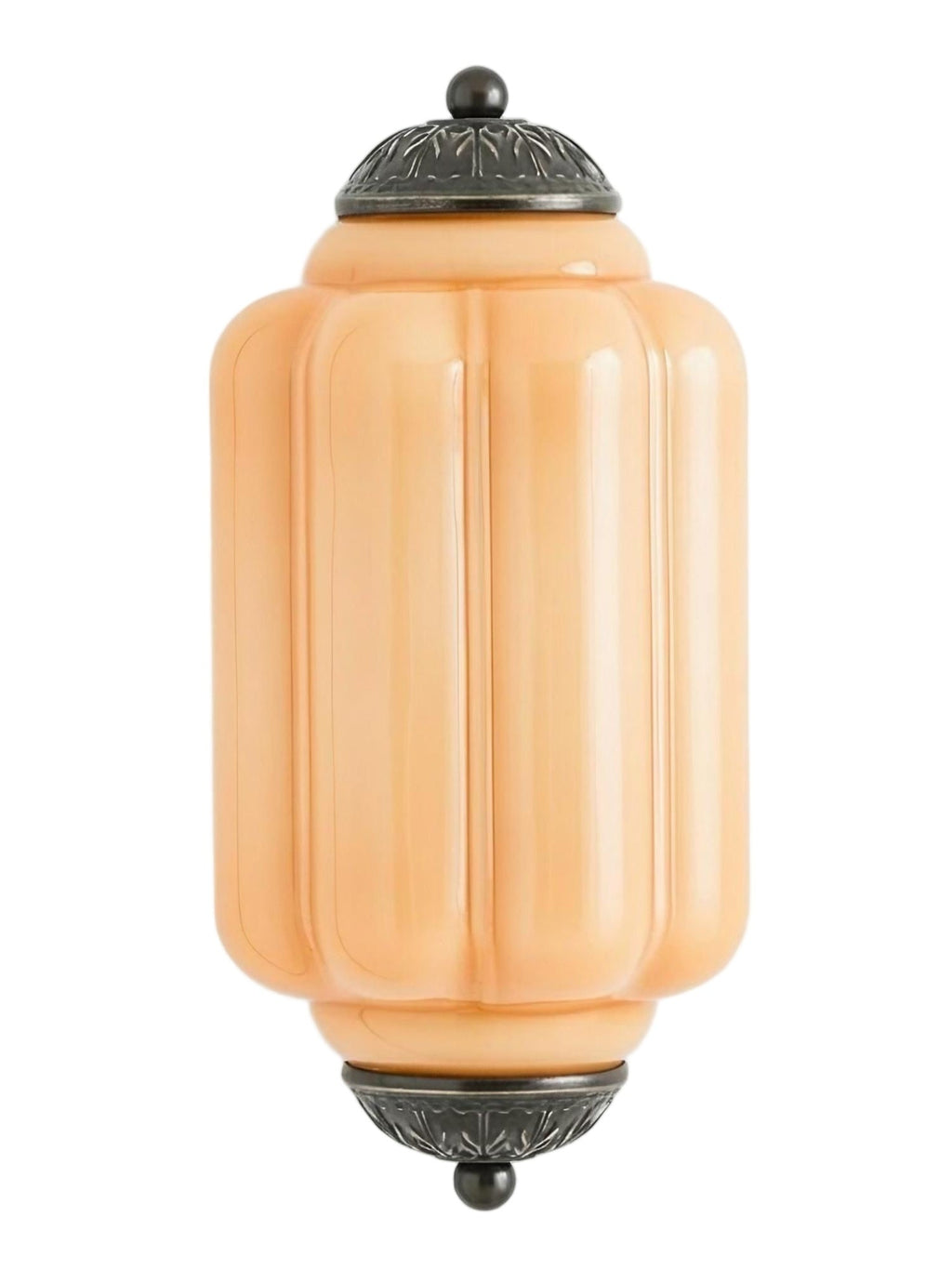 Ribbed Glass Capsule Wall Light | Ormexis