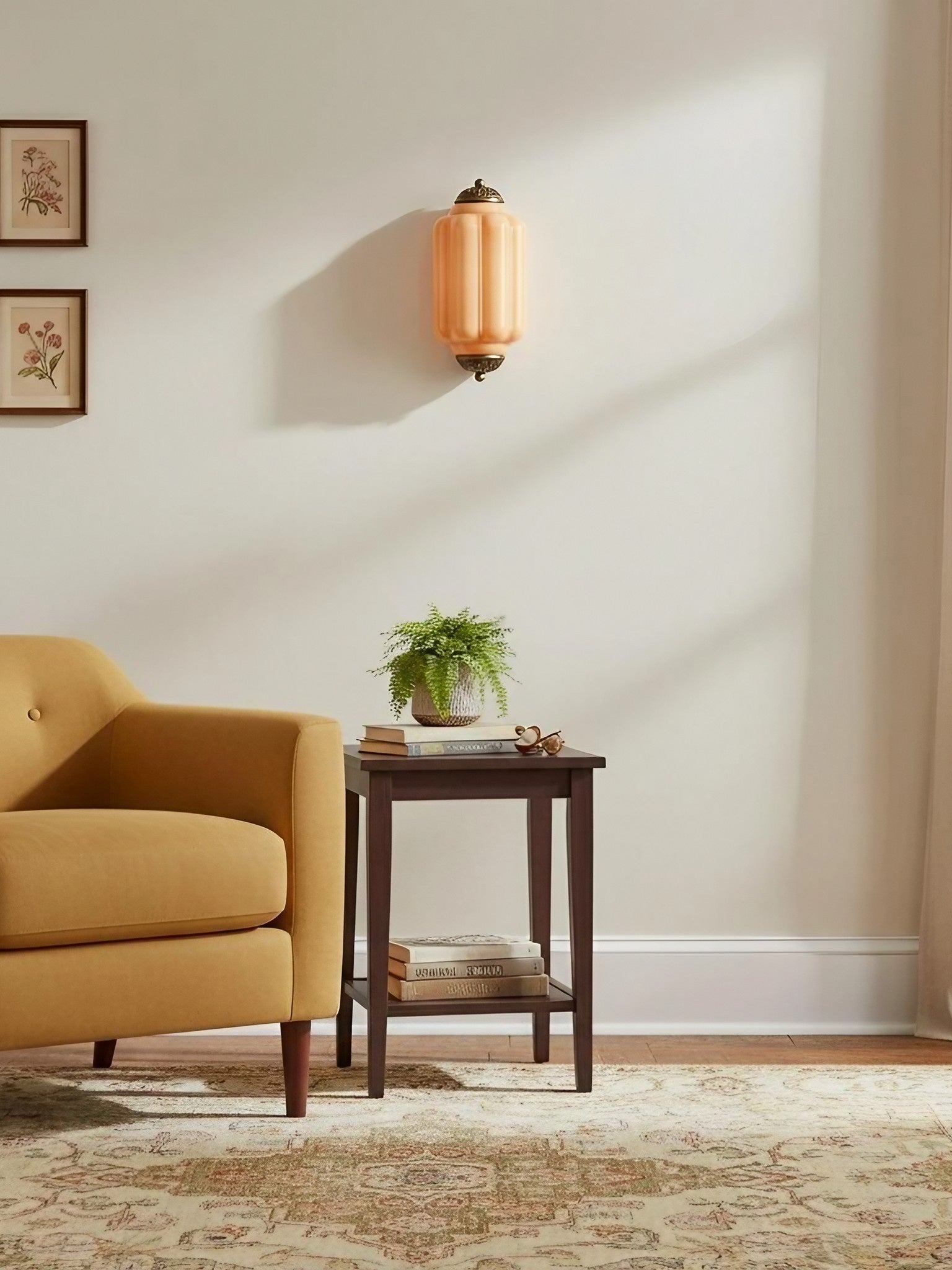 Ribbed Glass Capsule Wall Light | Ormexis