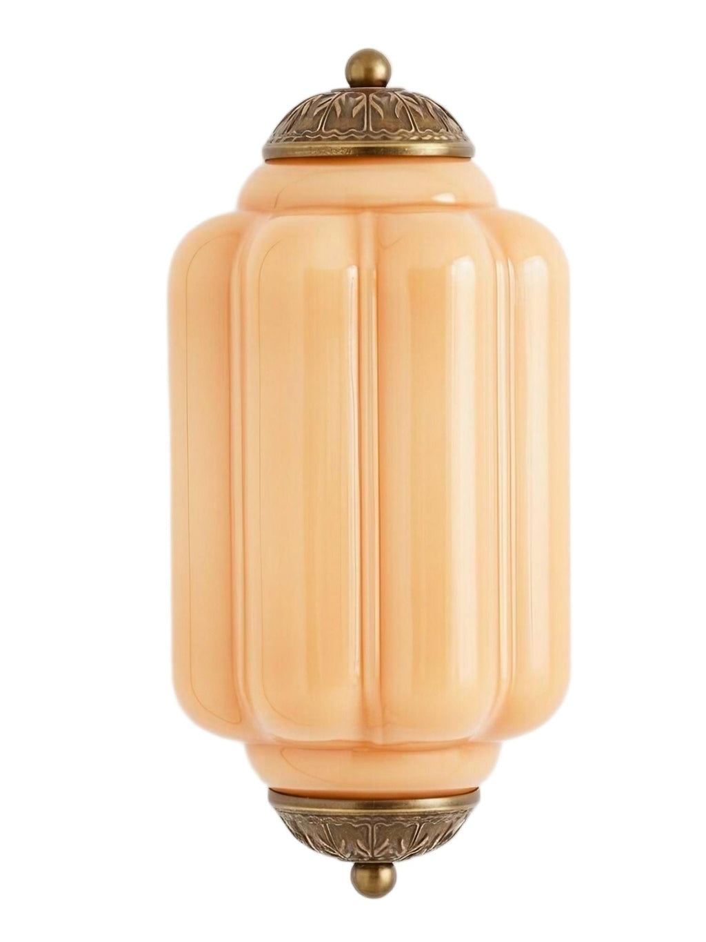 Ribbed Glass Capsule Wall Light | Ormexis