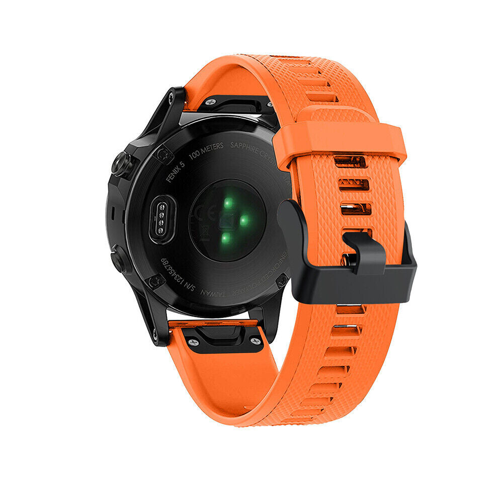 Garmin Fenix oransje silikonrem erstatning