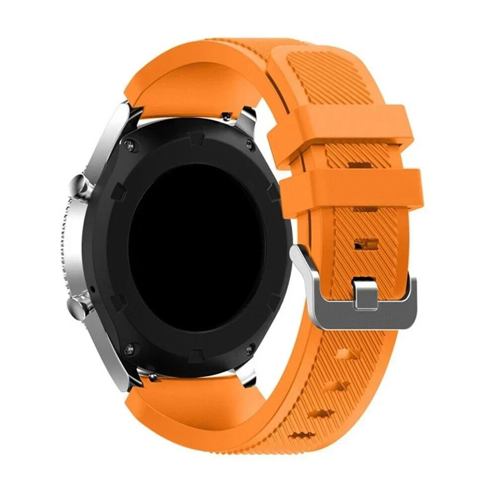 Oranžový silikonový řemínek s přezkou pro Samsung Galaxy Watch 4 Classic 46mm