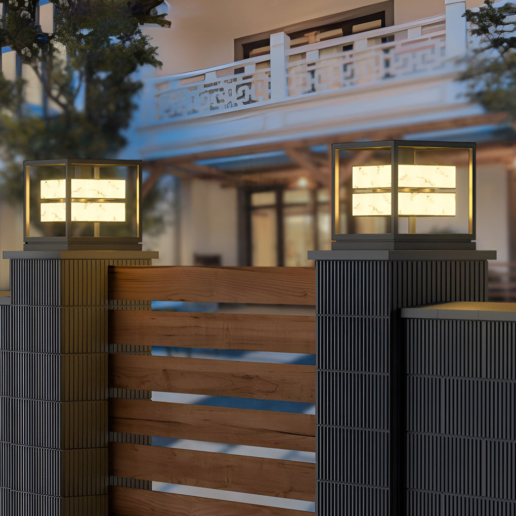 Zenframe Marble Glow Pillar Light | Ormexis