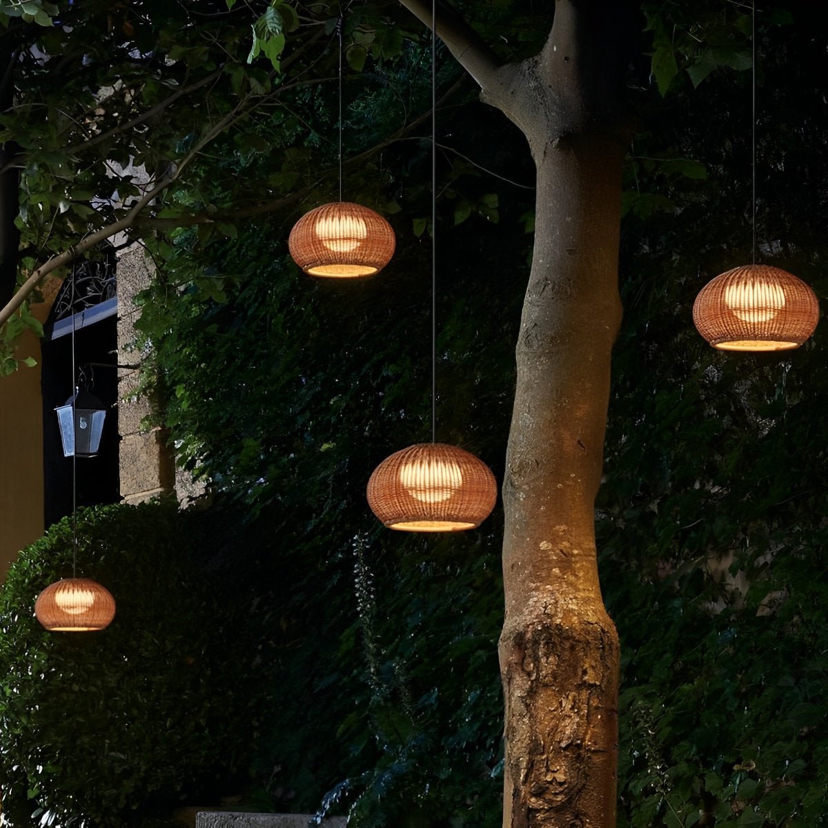 Woven Dome Rattan Pendant Light | Ormexis