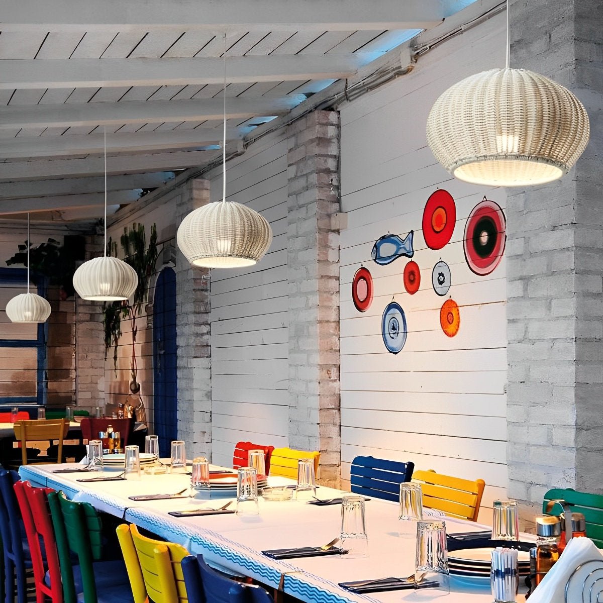 Woven Dome Rattan Pendant Light | Ormexis