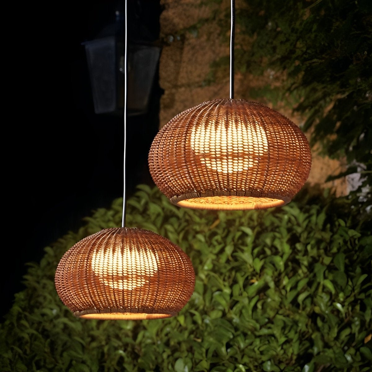 Woven Dome Rattan Pendant Light | Ormexis