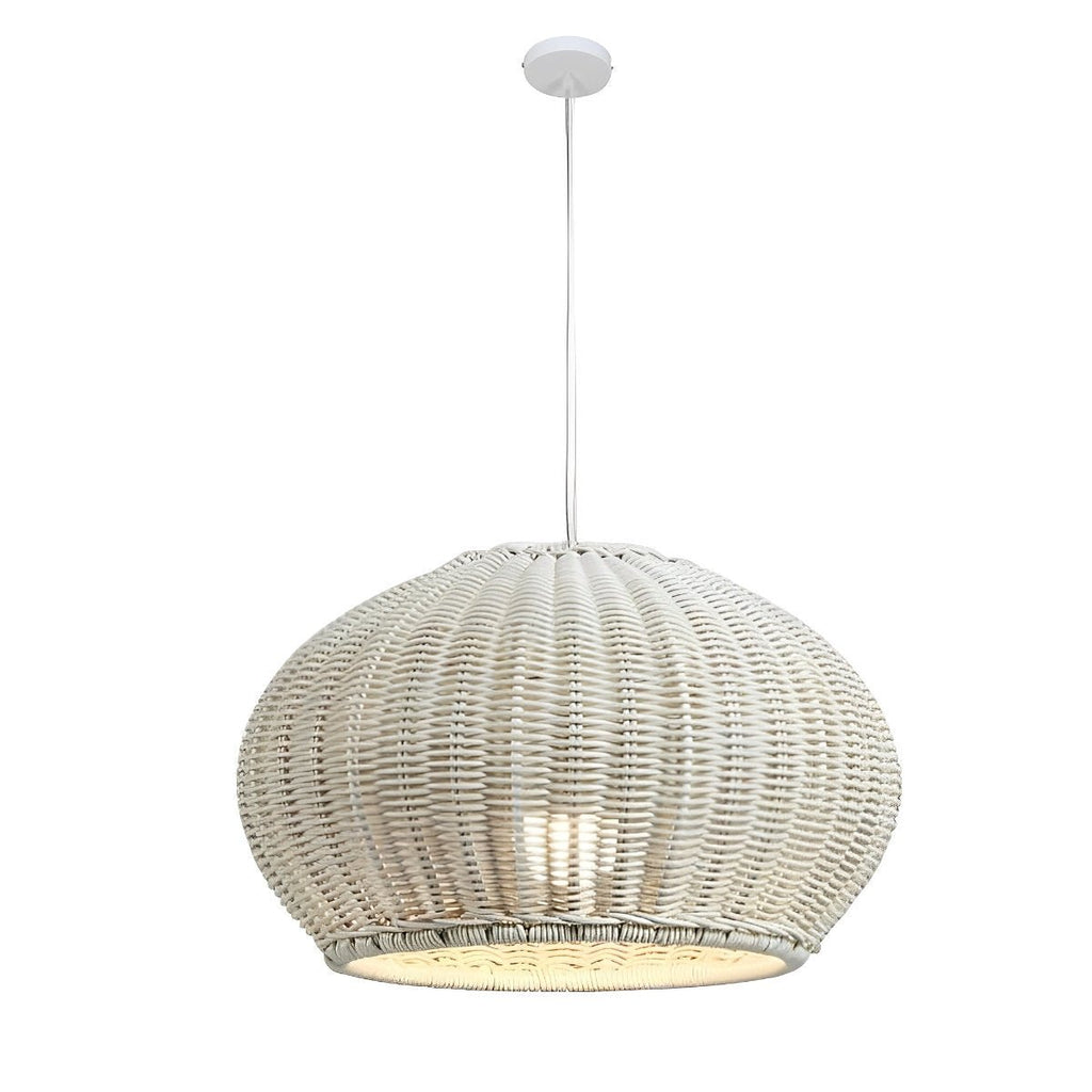 Woven Dome Rattan Pendant Light | Ormexis