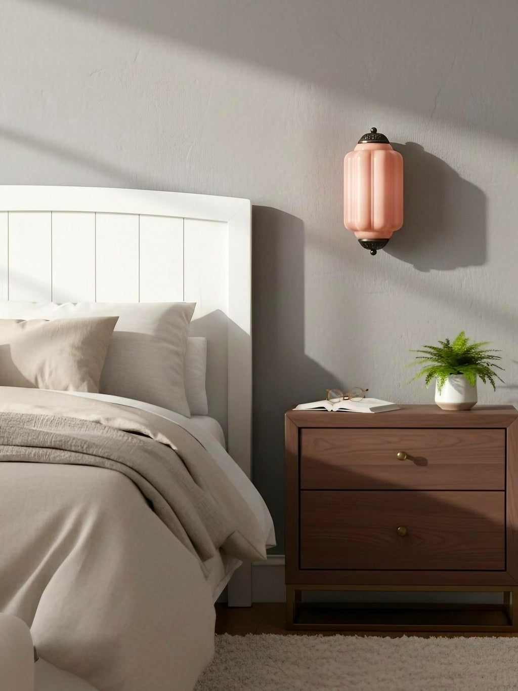 Ribbed Glass Capsule Wall Light | Ormexis