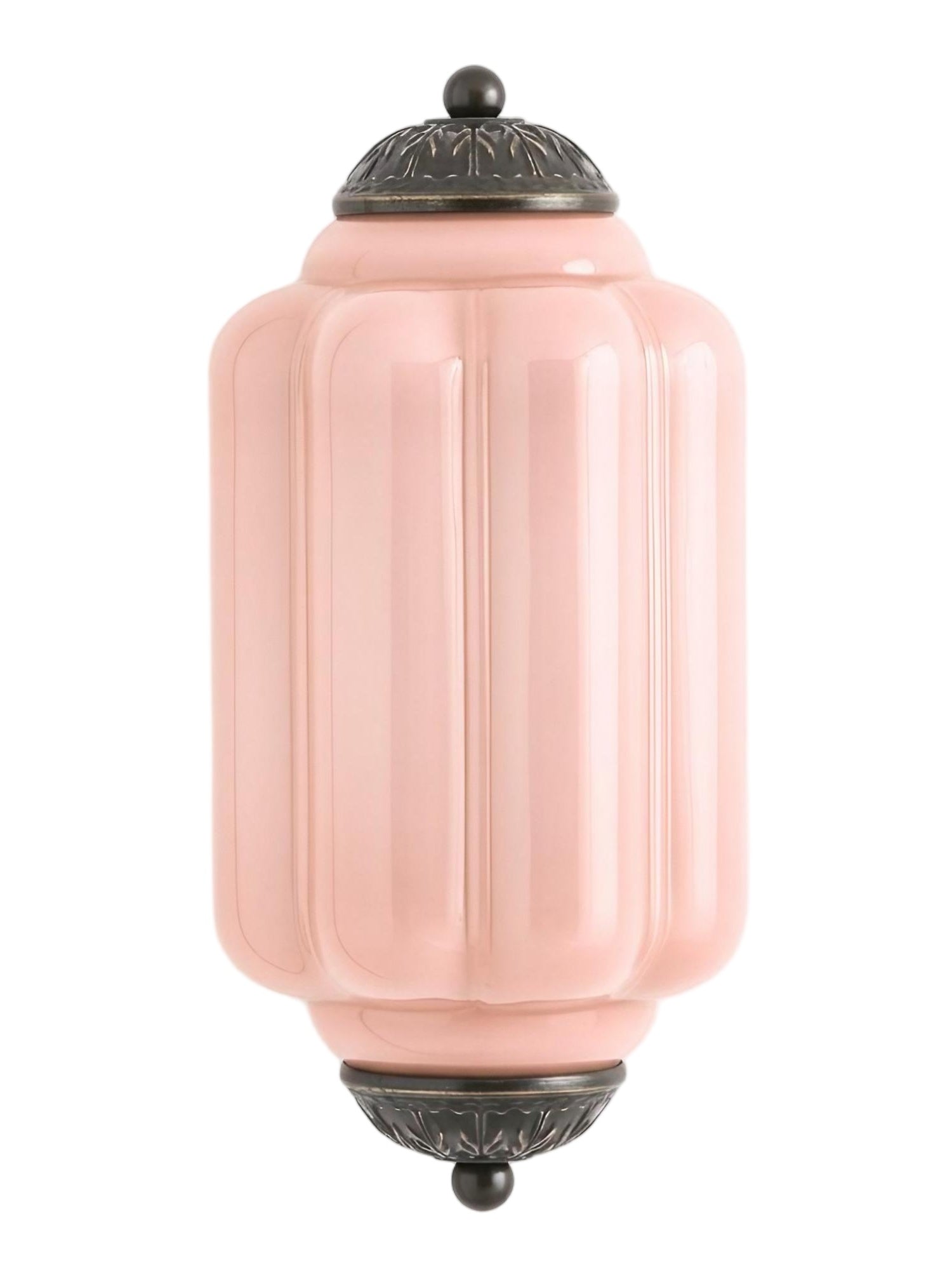 Ribbed Glass Capsule Wall Light | Ormexis