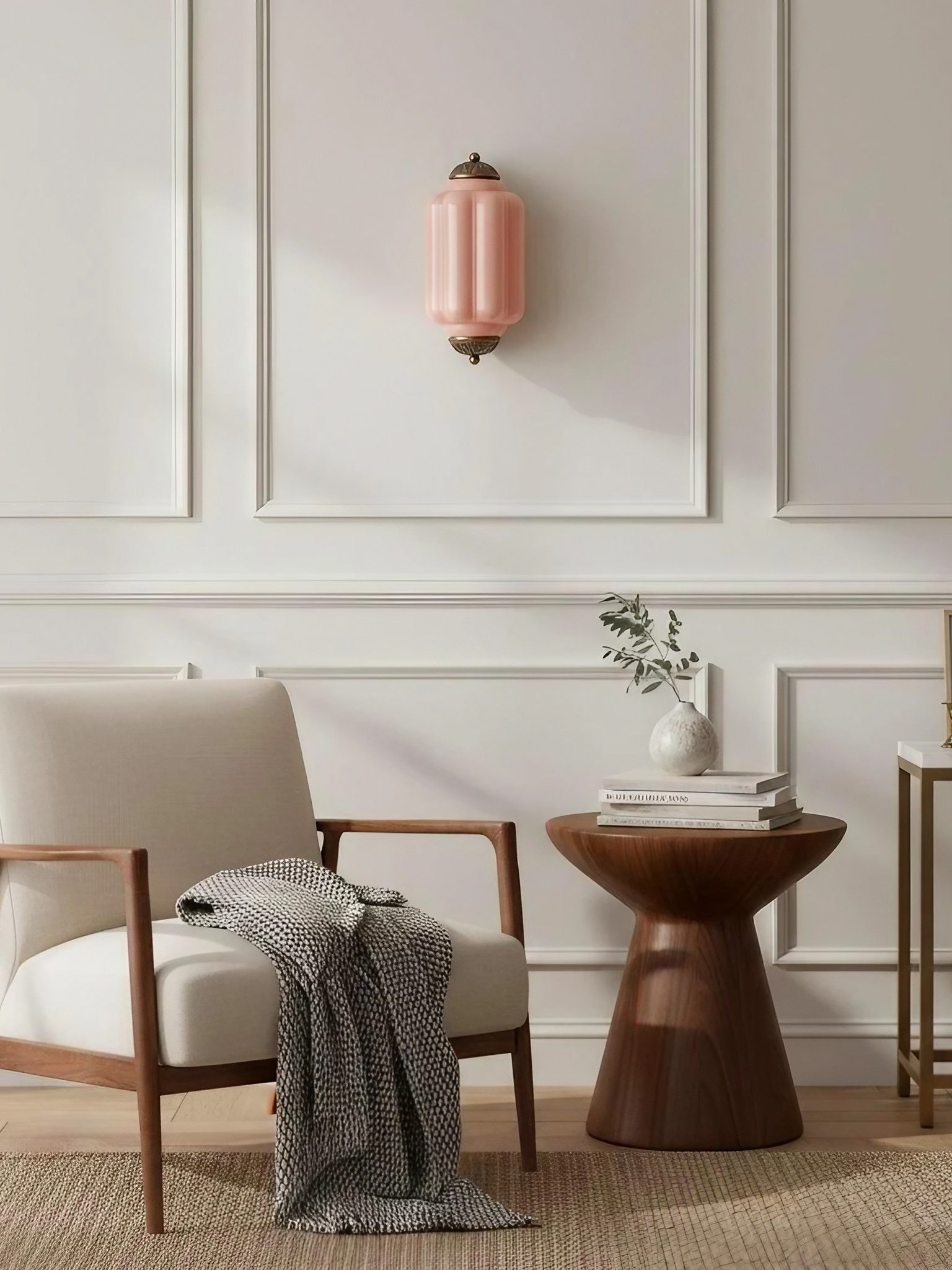 Ribbed Glass Capsule Wall Light | Ormexis