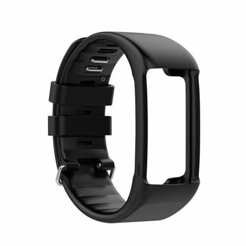 Correia de Silicone de Substituição para Relógios Polar A360 e A370 Preta