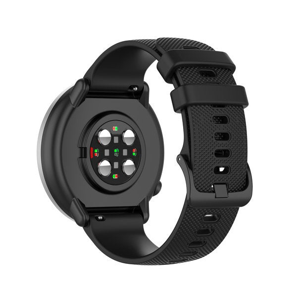 Bracelet en silicone noir durable pour montre connectée Polar Ignite 2