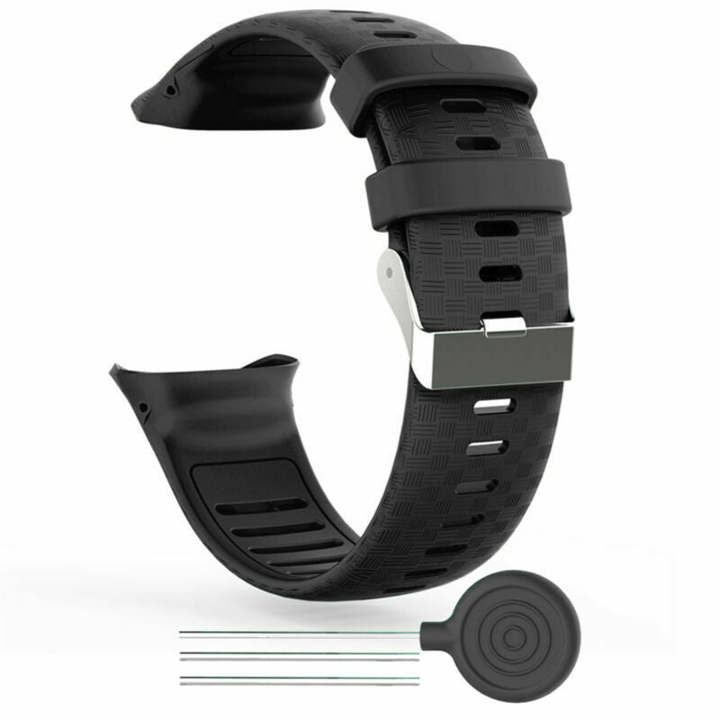 Ersatz-Schwarzes Silikonarmband für Polar Vantage V