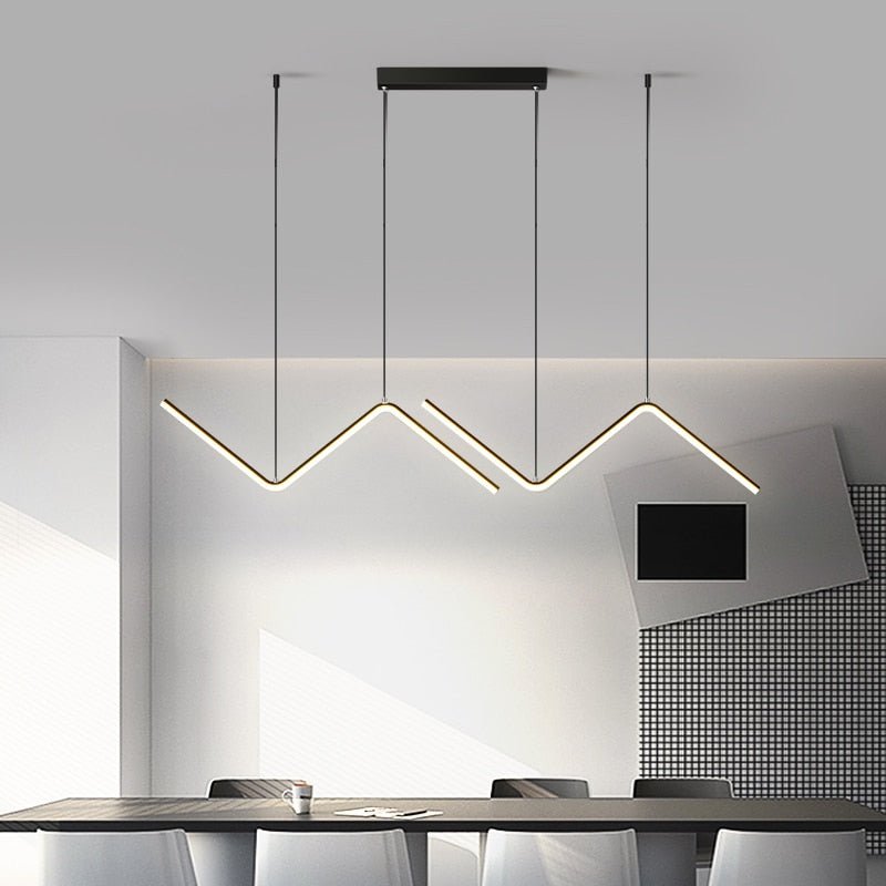 Lustră suspendată Lirana Modern Wave cu stil contemporan de designer