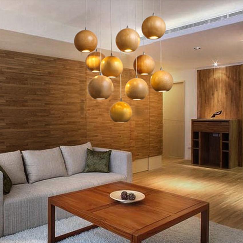 Sylva Kronleuchter aus massivem Holz für moderne Wohnzimmer
