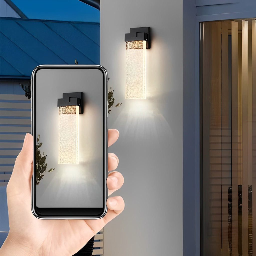 Clear Glass Column Wall Light | Ormexis