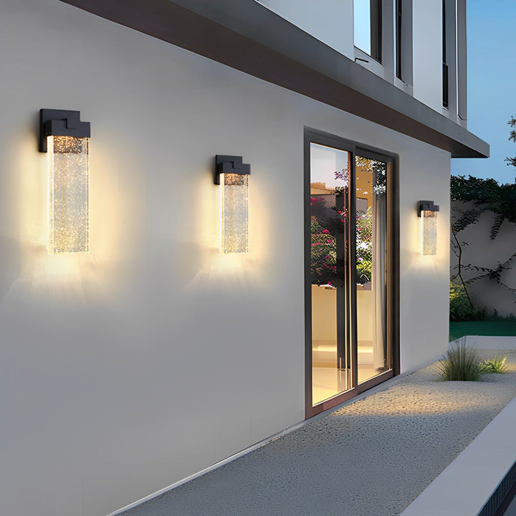 Clear Glass Column Wall Light | Ormexis
