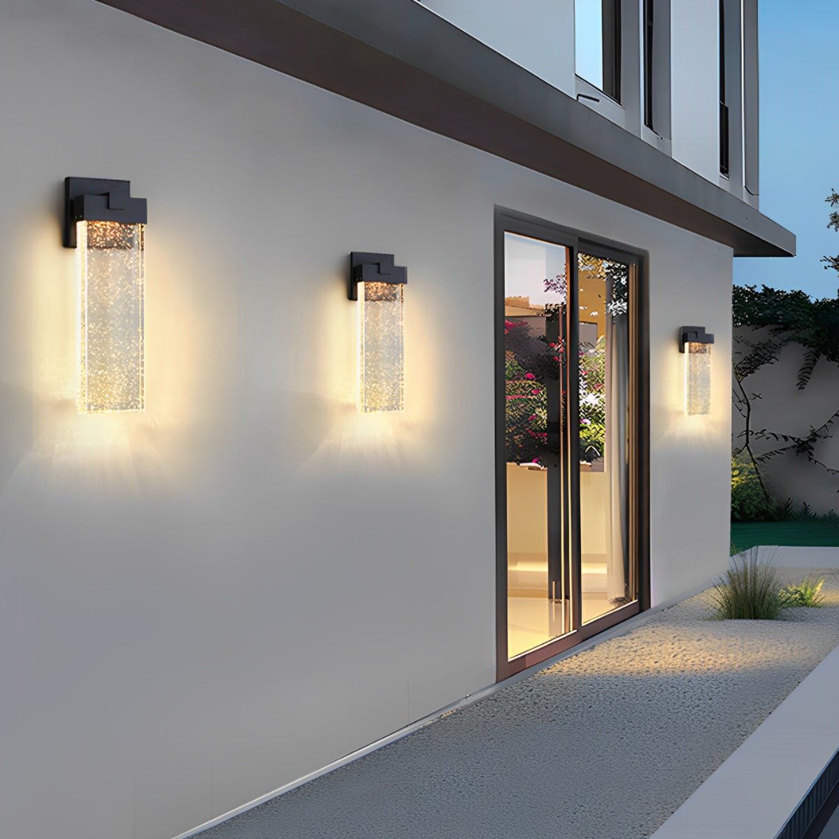 Clear Glass Column Wall Light | Ormexis