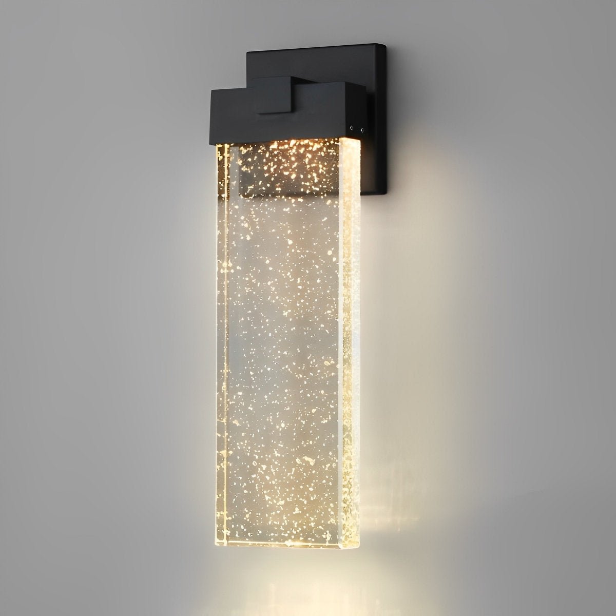 Clear Glass Column Wall Light | Ormexis