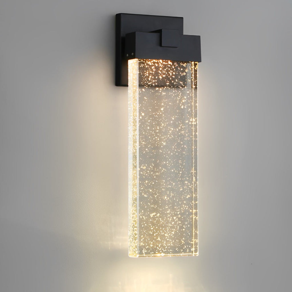 Clear Glass Column Wall Light | Ormexis