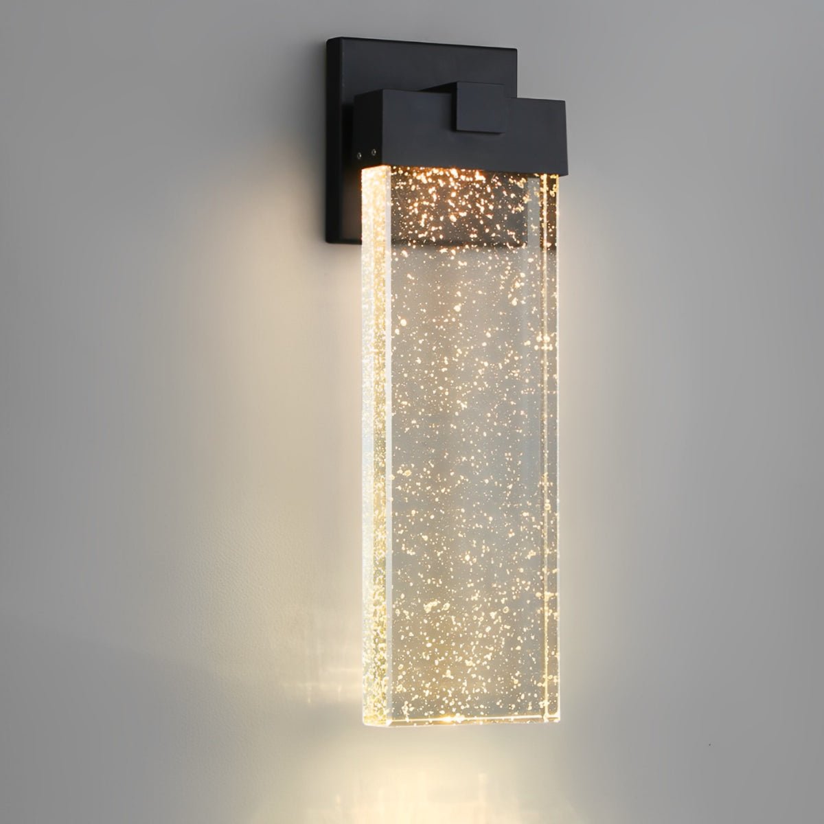 Clear Glass Column Wall Light | Ormexis