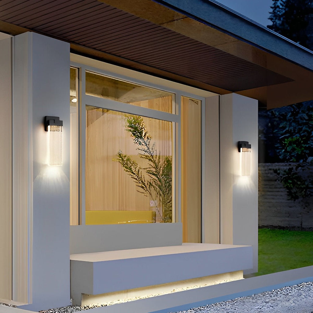 Clear Glass Column Wall Light | Ormexis